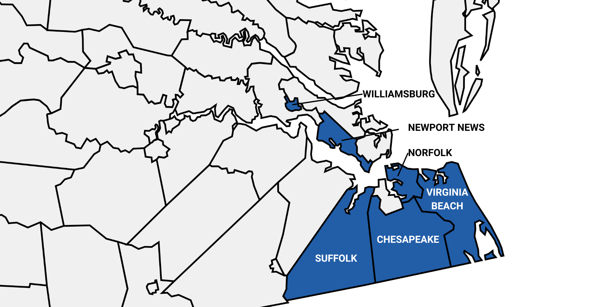 Tidewater Block Service Area